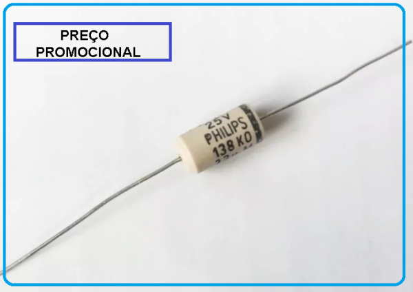 NEW - 5 X  PEÇAS 33UF 25V - 105 - PHILIPS/VISHAY