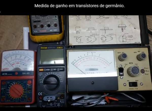 COMO MEDIMOS O GANHO EM TRANSISTORES DE GERMÂNIO.