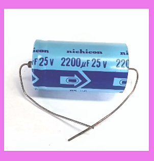 NEW - AXIAL NICHICON 2200UF X 25V - JAPAN