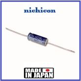 NEW - 5 X (CINCO) 22UF 25v / 50V AXIAL NICHICON MADE IN JAPAN NOS -