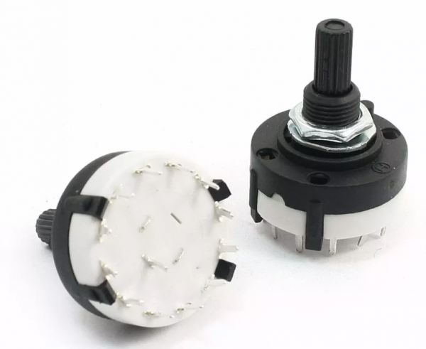 Chave Rotativa 1 X 2 Até 1 X 12 Rotary Switch - Unidade